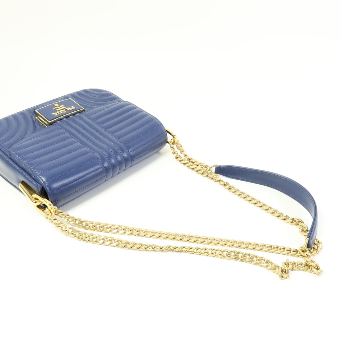 Prada Chain Shoulder Bag Blue - 10