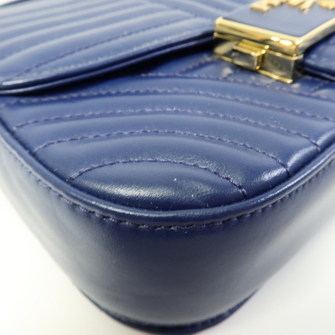 Prada Chain Shoulder Bag Blue - 12
