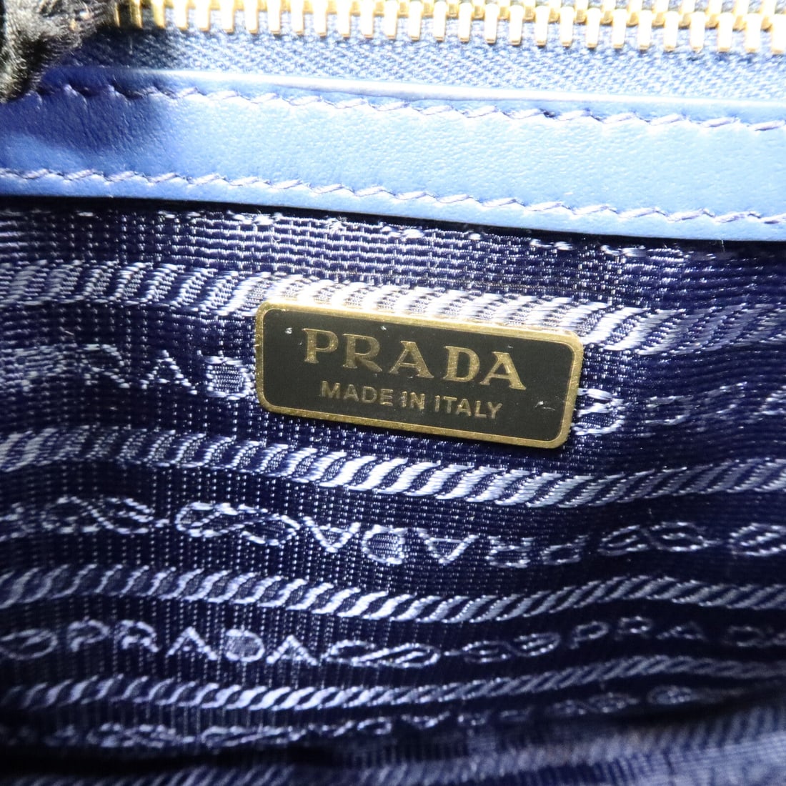 Prada Chain Shoulder Bag Blue - 6