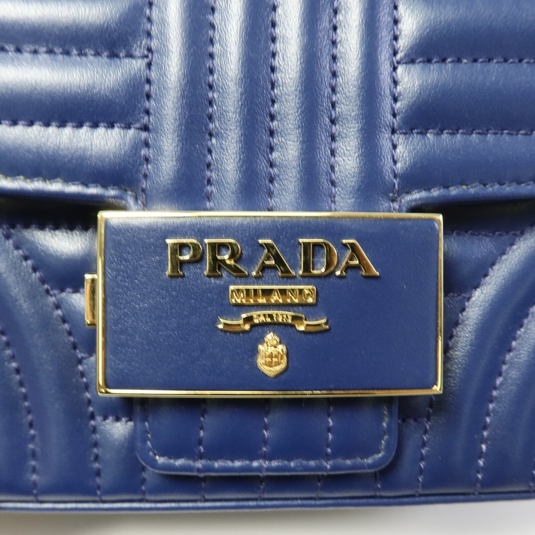 Prada Chain Shoulder Bag Blue - 8