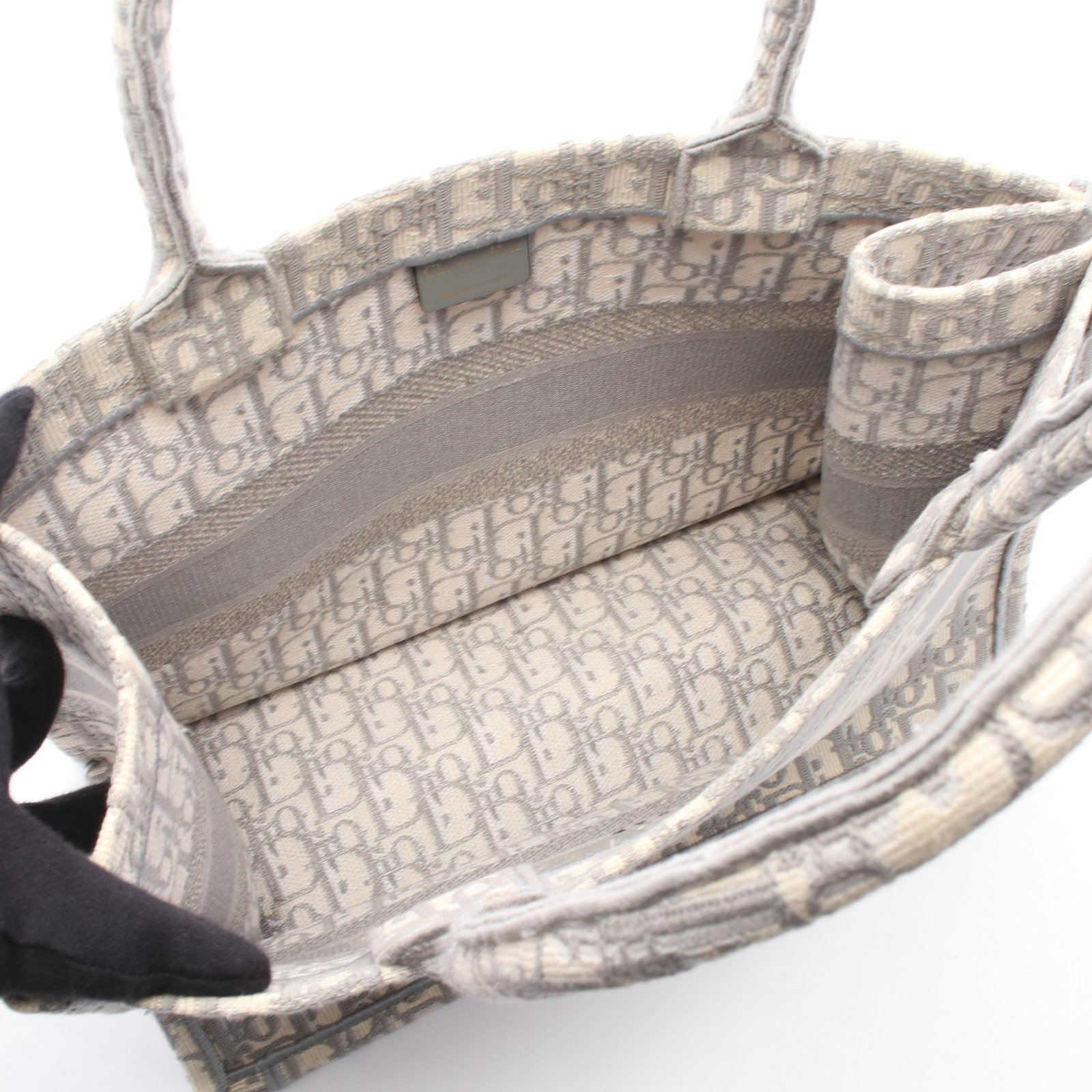 Dior Book Tote Medium Gray White - 3