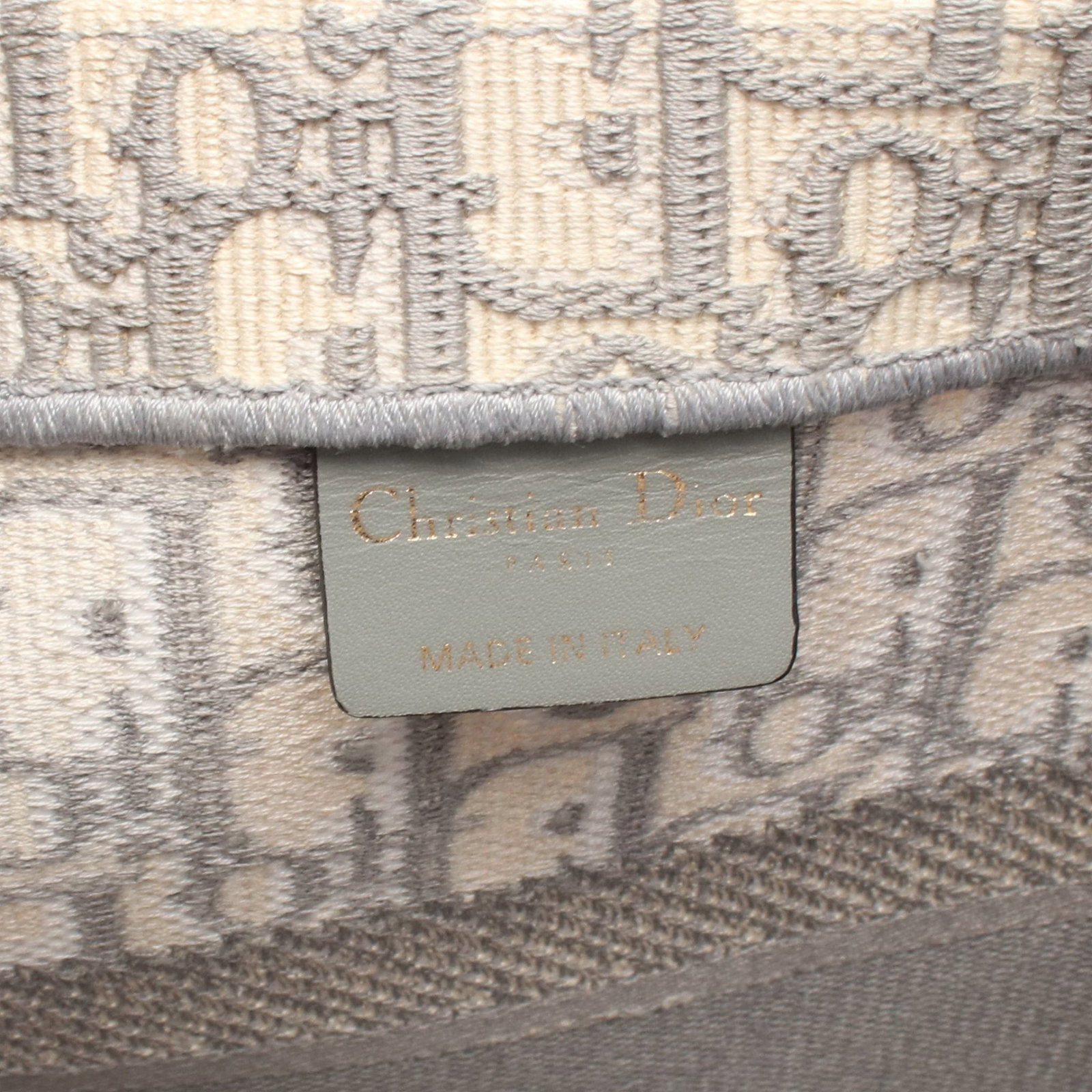 Dior Book Tote Medium Gray White - 4