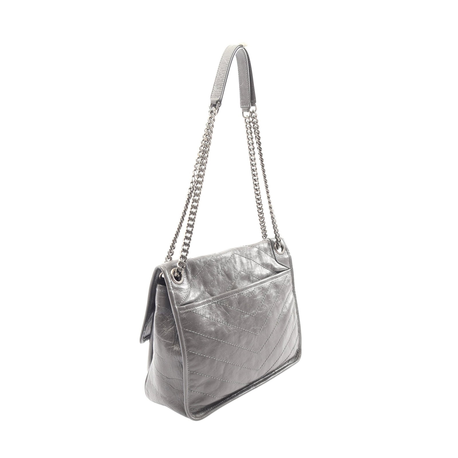 Saint Laurent Niki Medium Chain Gray - 2