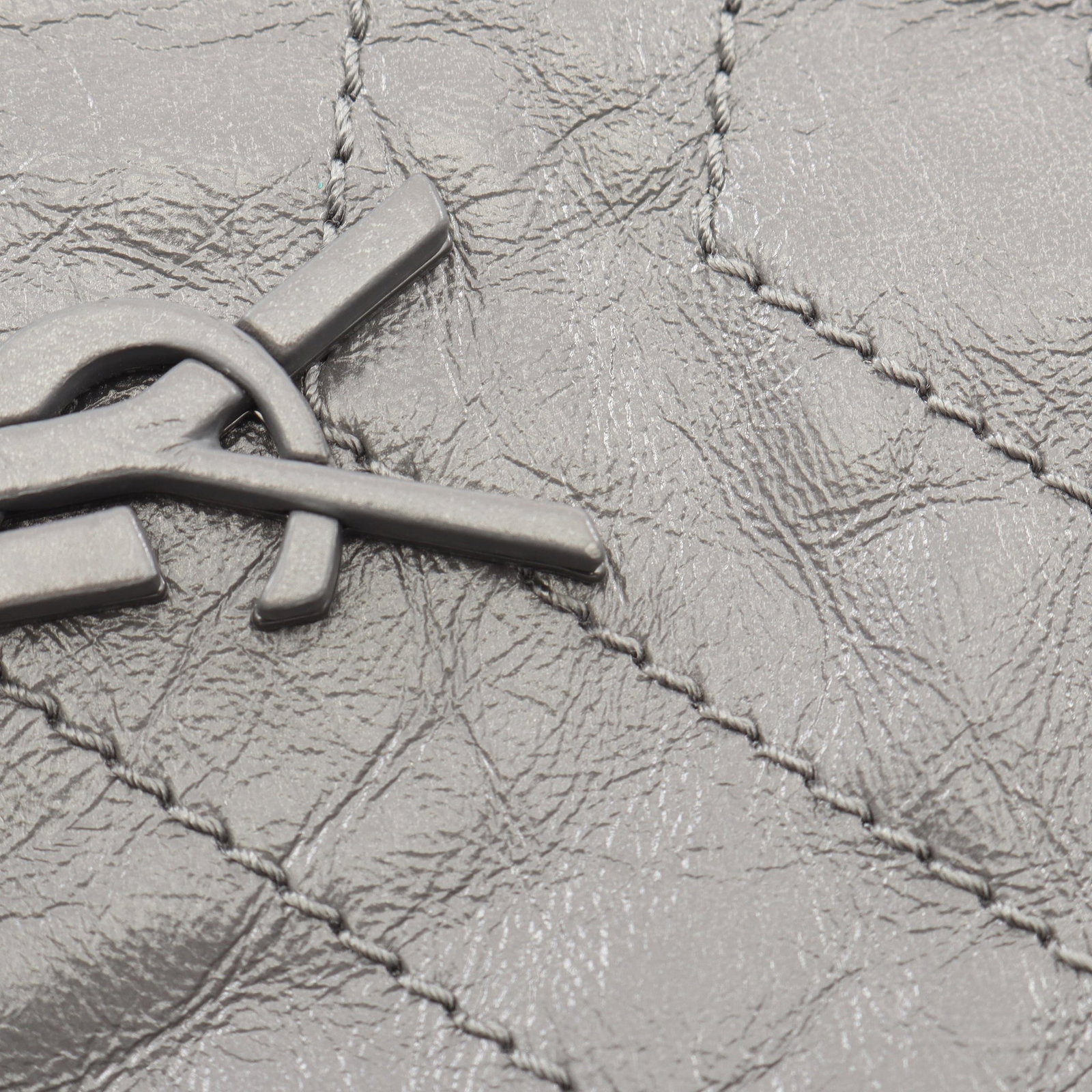 Saint Laurent Niki Medium Chain Gray - 7