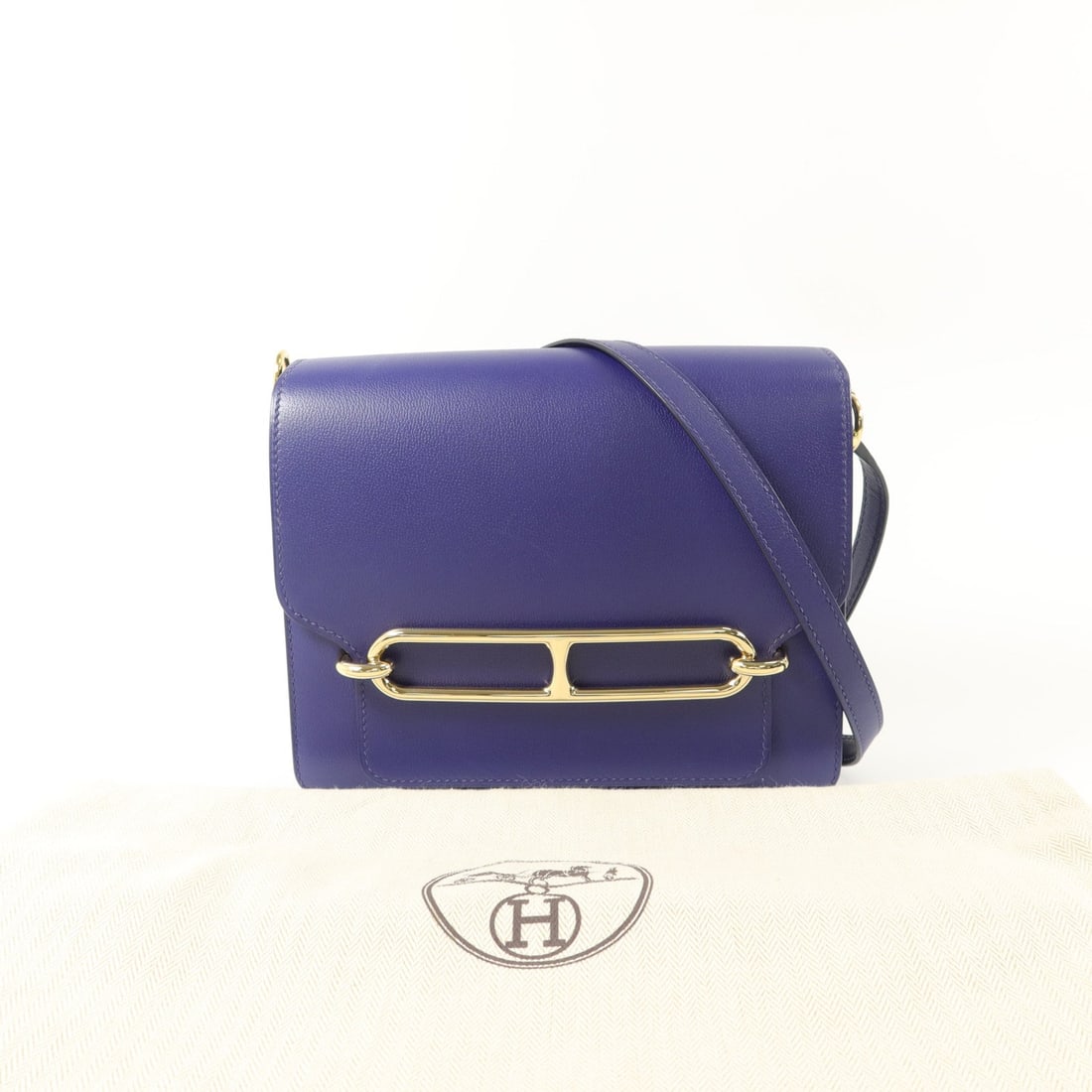 Hermes Roulis 23 Shoulder Bag Iris - 9