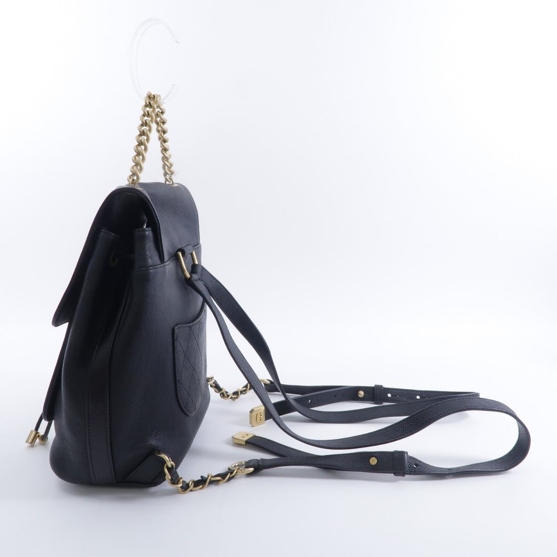 Chanel Chain Backpack Black - 12