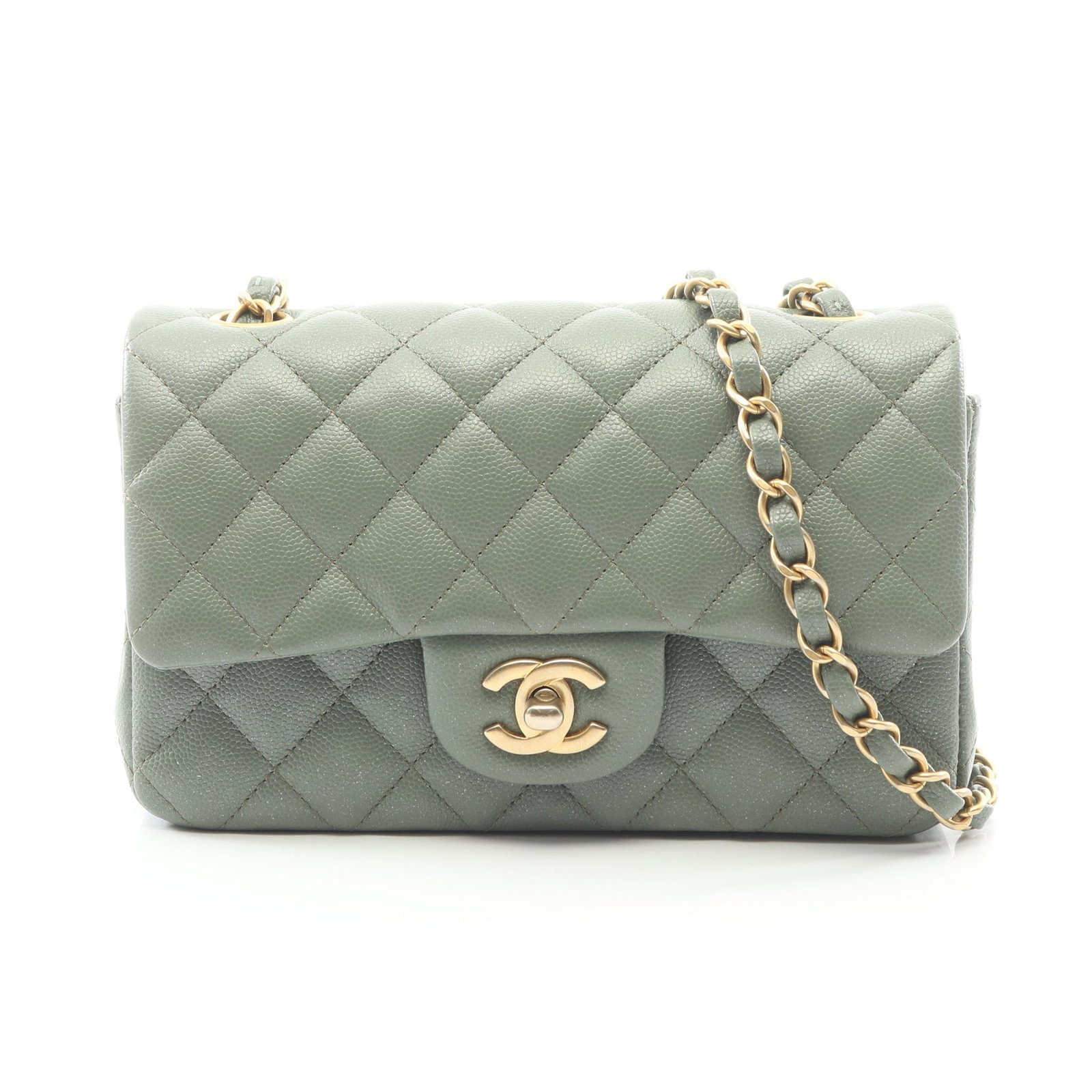 Chanel Mini Matelasse 20 Green (1 of 8)