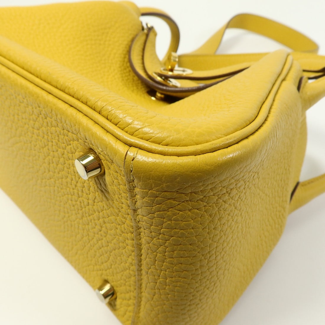Hermes Mini Lindy Jaune Ambre - 12