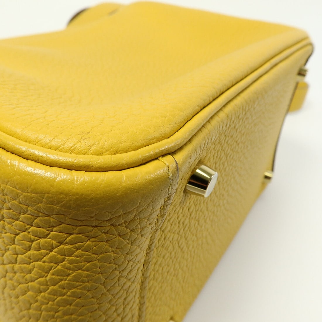 Hermes Mini Lindy Jaune Ambre - 13
