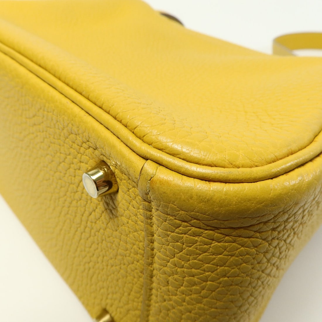 Hermes Mini Lindy Jaune Ambre - 14