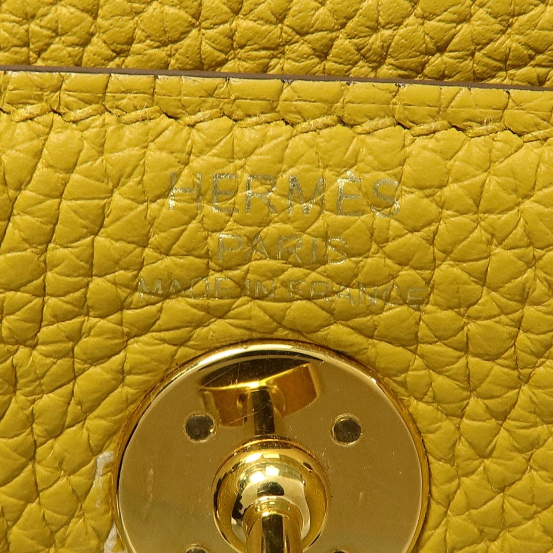 Hermes Mini Lindy Jaune Ambre - 6