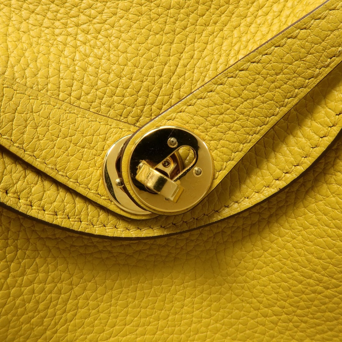 Hermes Mini Lindy Jaune Ambre - 8