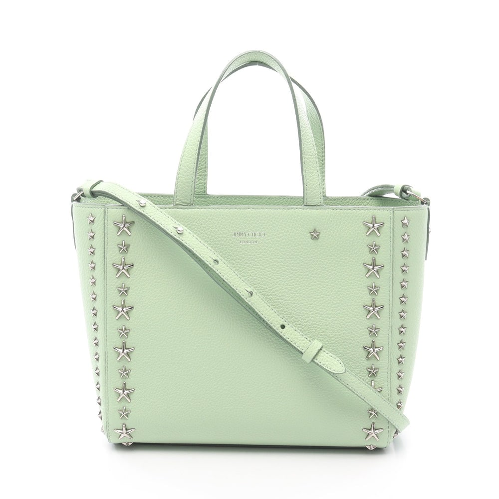 Jimmy Choo Pegasi 2Way Green: Jimmy Choo Pegasi Handbag 2Way. Color: Light Green. Material: Leather. Size: 27/22 X 19 X 10 Cm. Handle: 27.5 Cm. Strap: 107-128 Cm. Includes: Shoulder Strap.