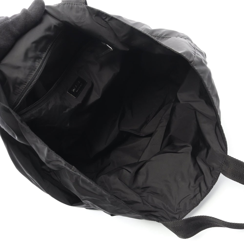 Prada Nylon Tote Handbag Black - 3
