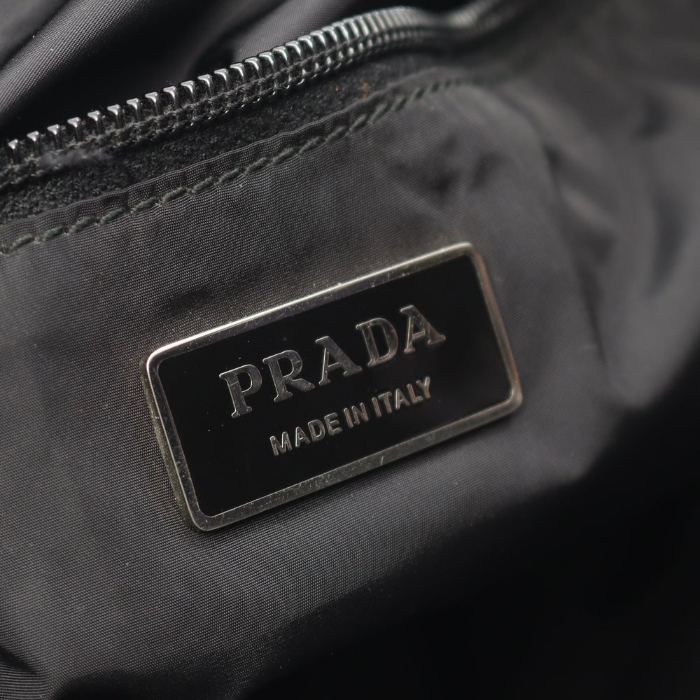 Prada Nylon Tote Handbag Black - 4