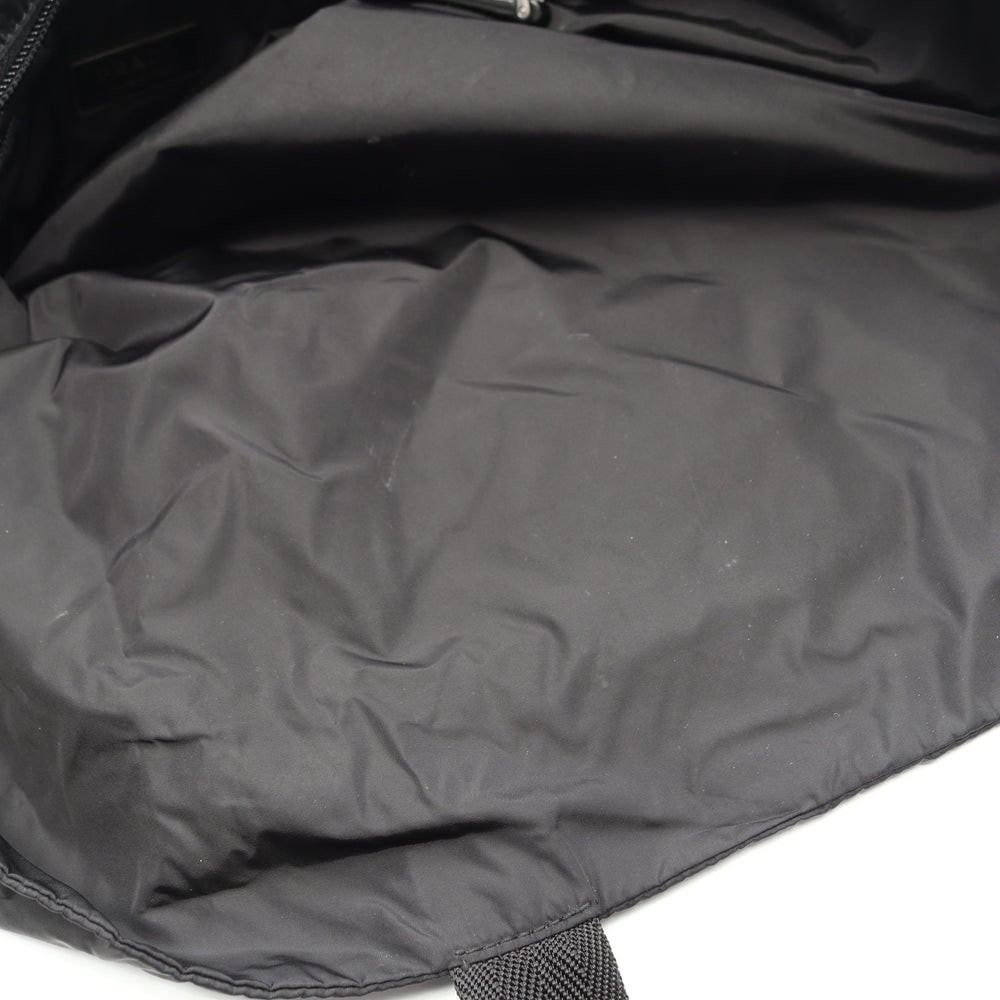 Prada Nylon Tote Handbag Black - 5