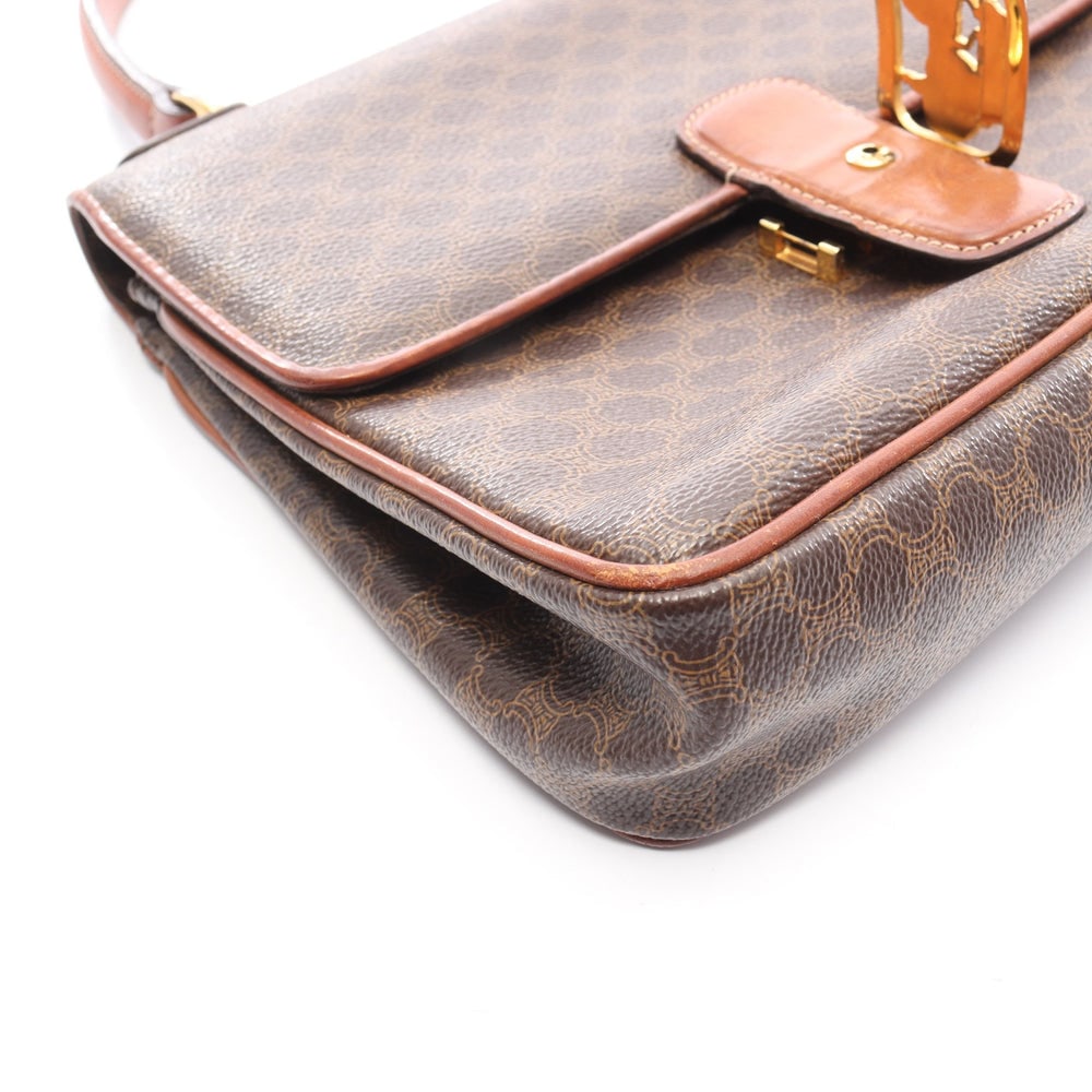 Celine Macadam Handbag Brown - 12