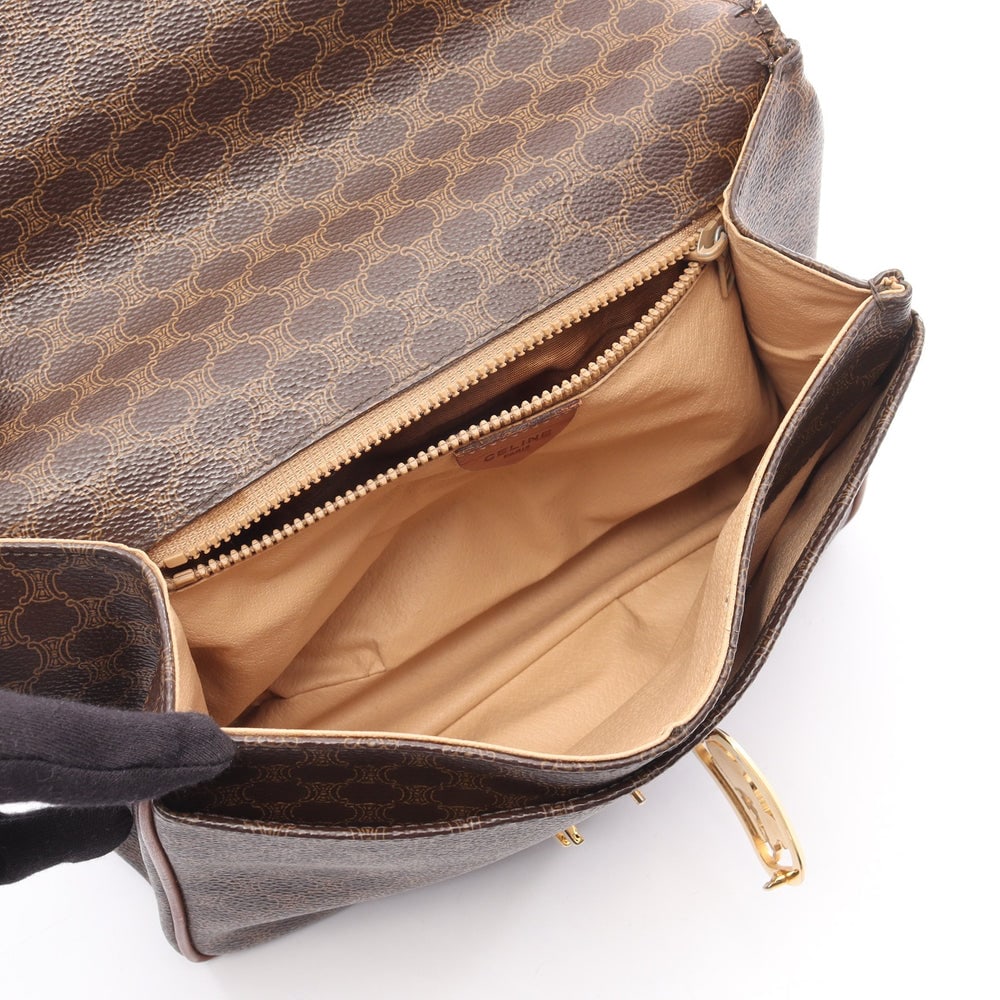 Celine Macadam Handbag Brown - 3