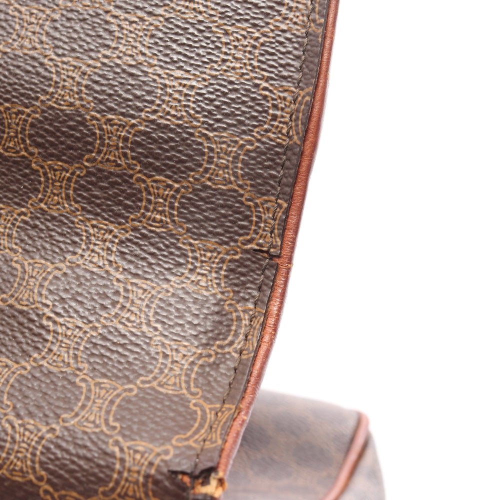 Celine Macadam Handbag Brown - 7