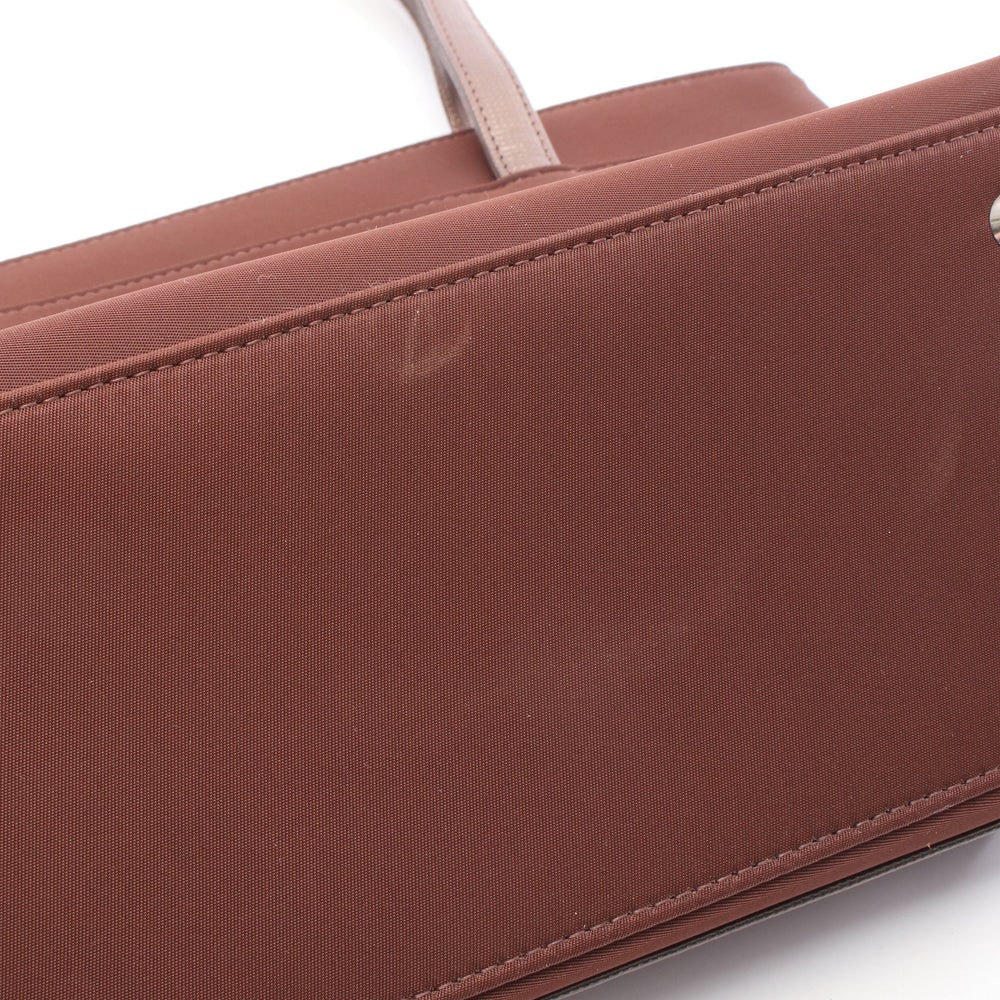 Givenchy Nylon Leather Handbag Brown - 4