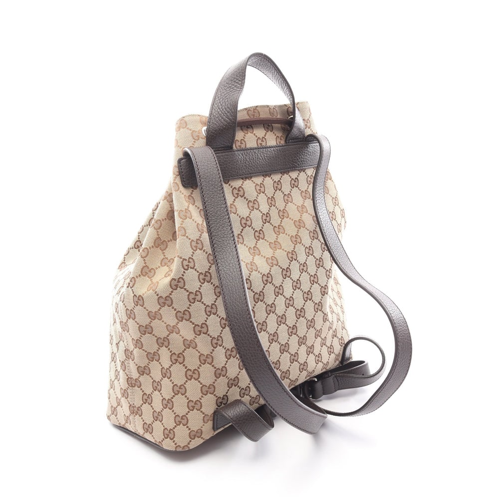 Gucci Canvas Backpack Beige Brown - 2