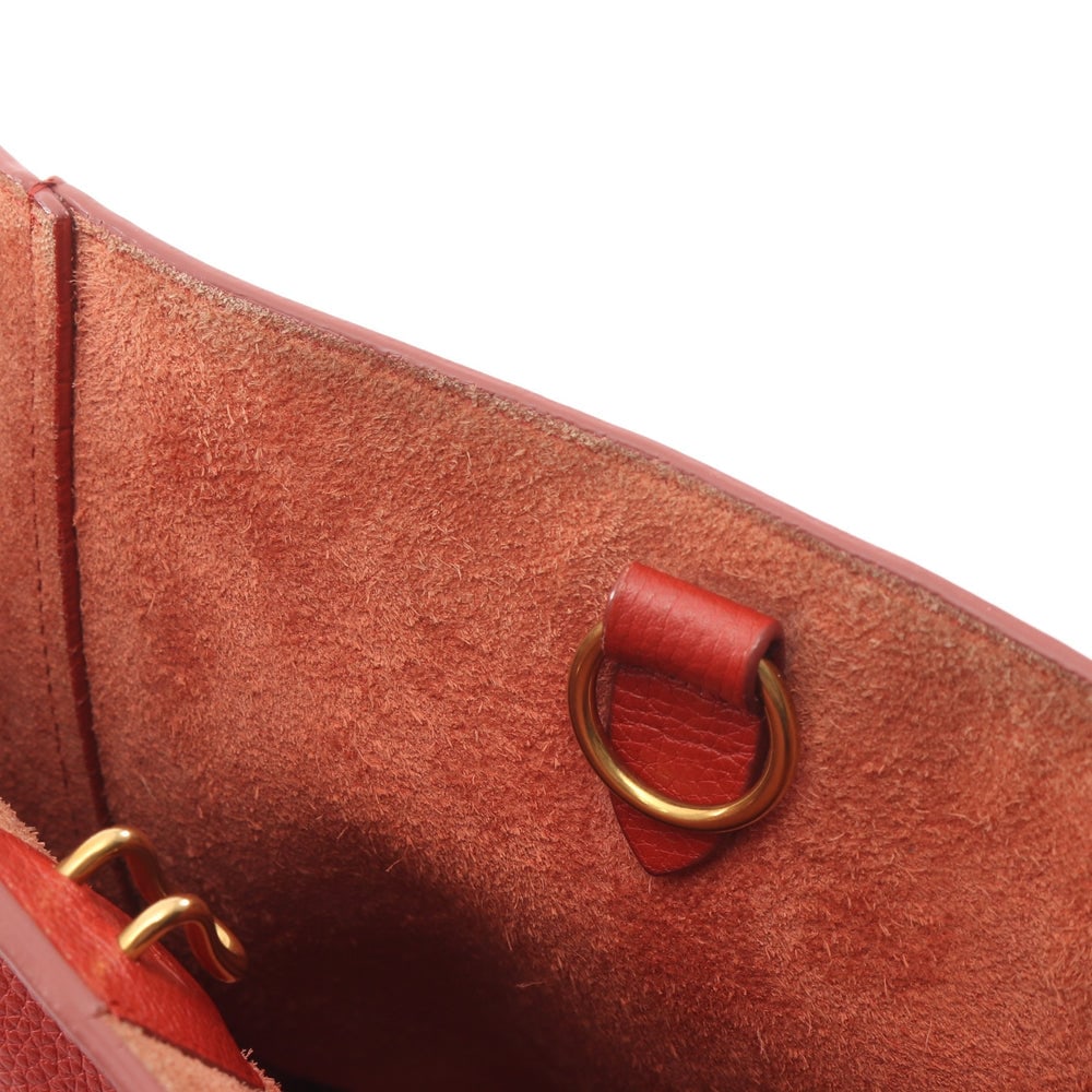 Celine Sangle Bucket Small Red - 8