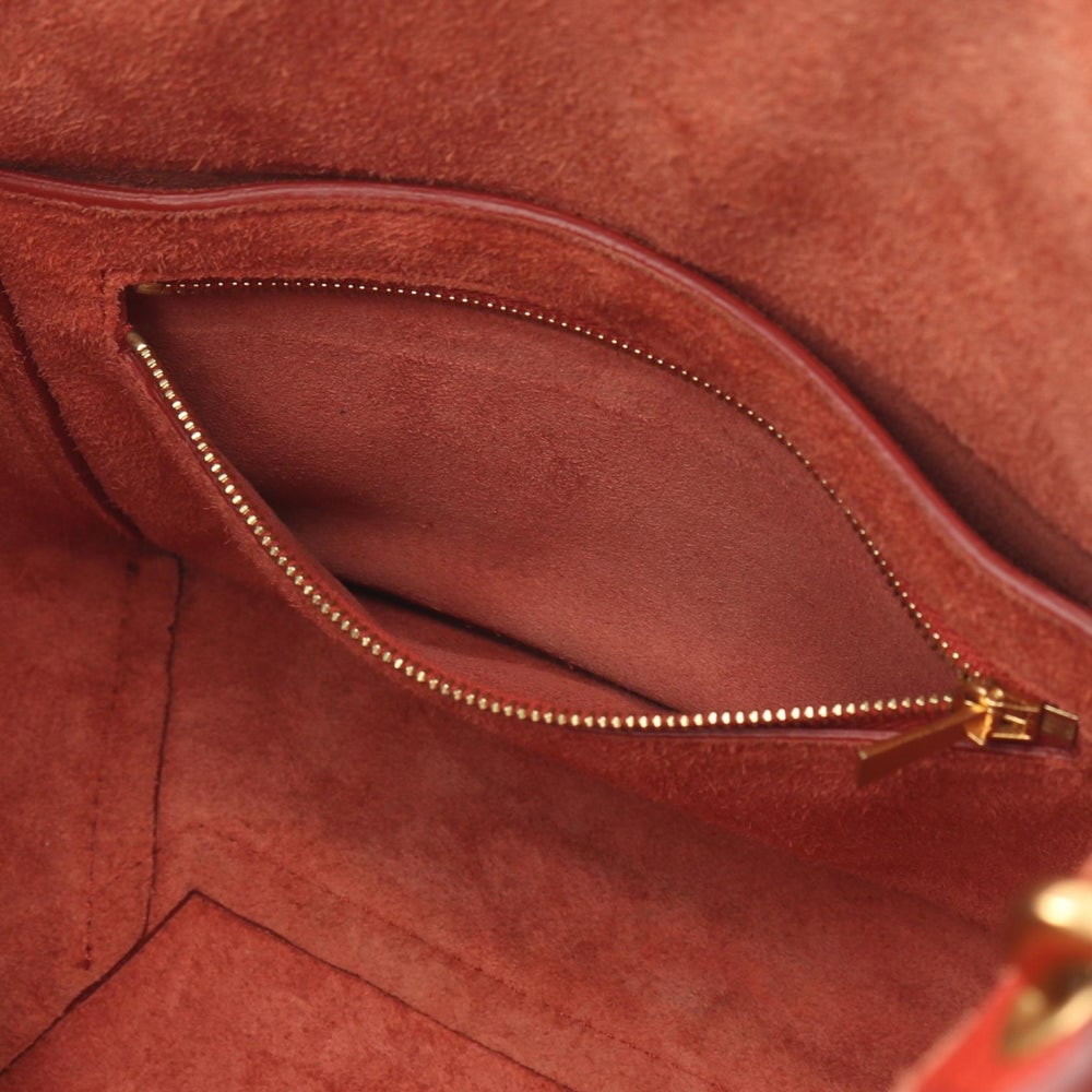 Celine Sangle Bucket Small Red - 9
