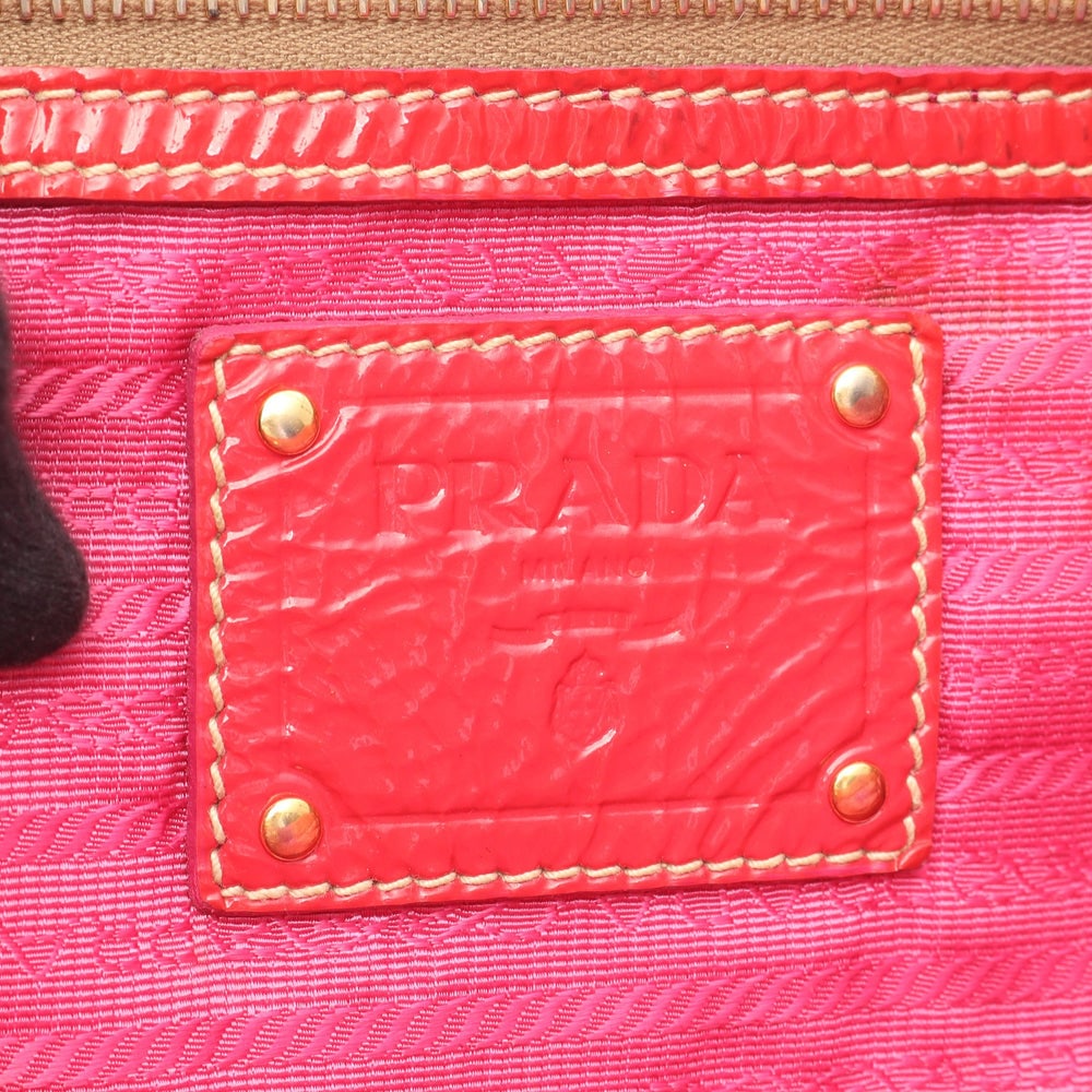 Prada Patent 2Way Tote Red - 4