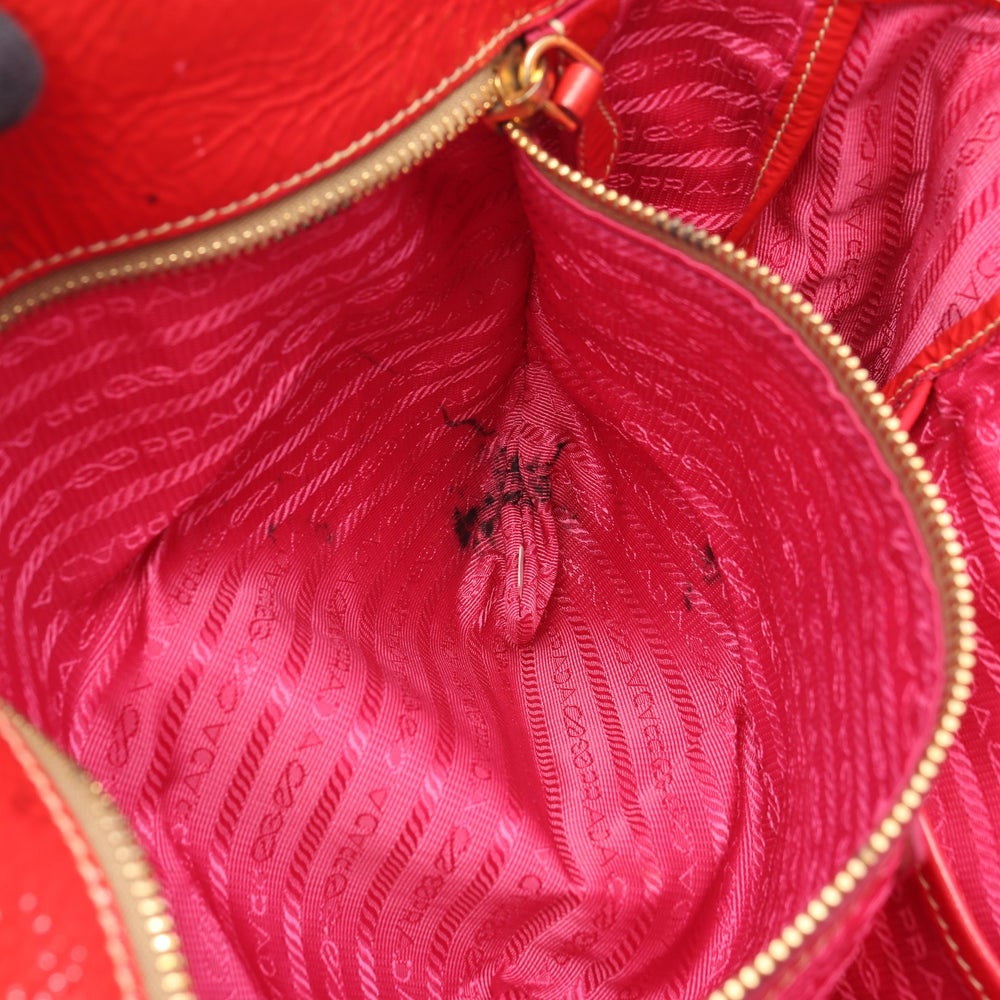 Prada Patent 2Way Tote Red - 5