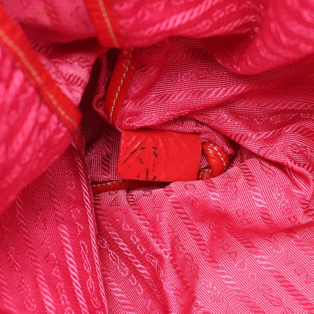 Prada Patent 2Way Tote Red - 6