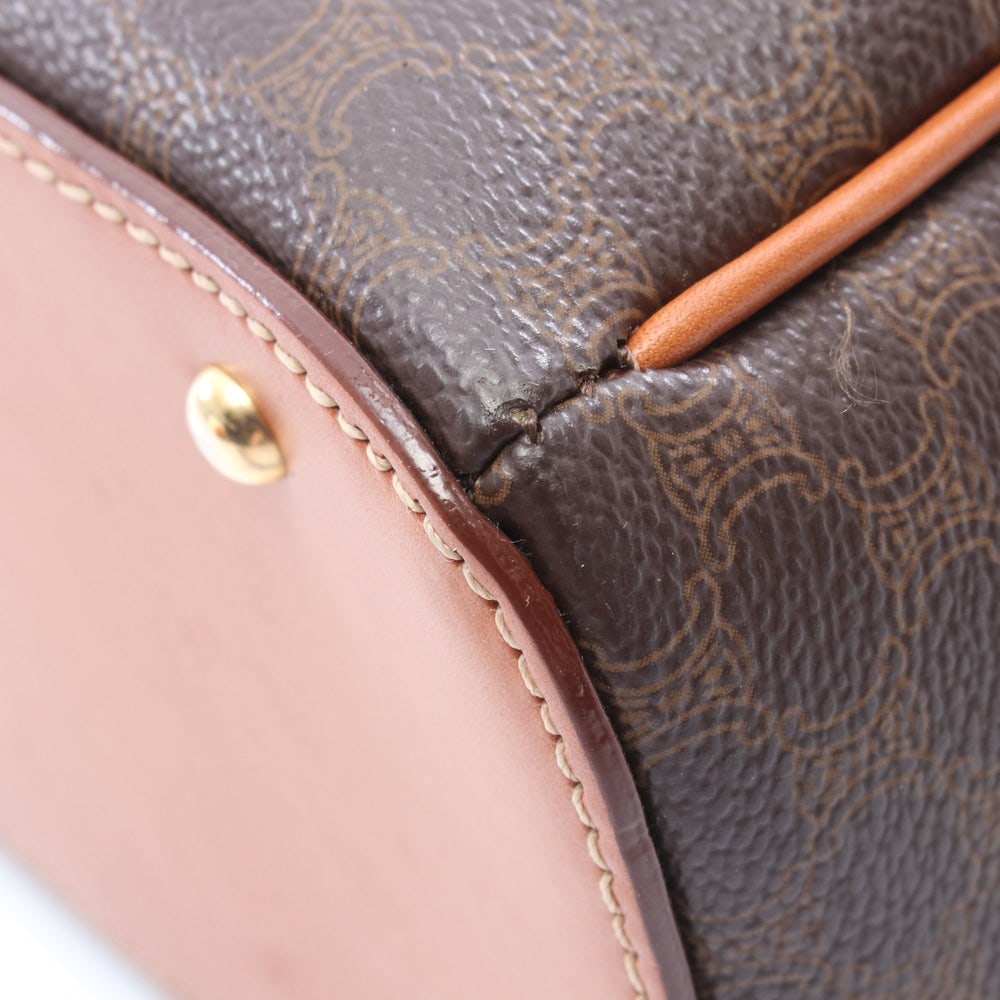 Celine Macadam Handbag Brown - 7