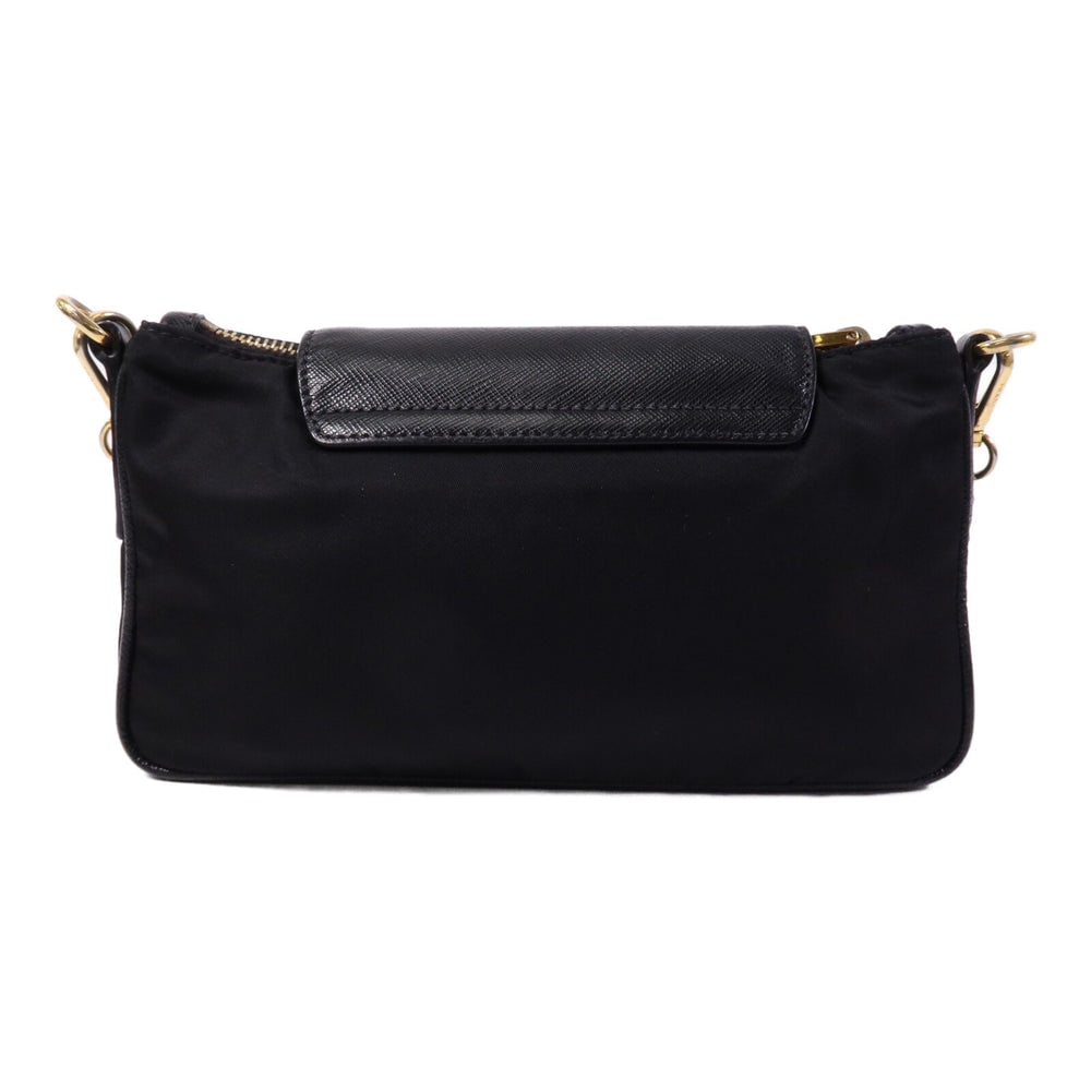 Prada Nylon Shoulder Bag Black - 2