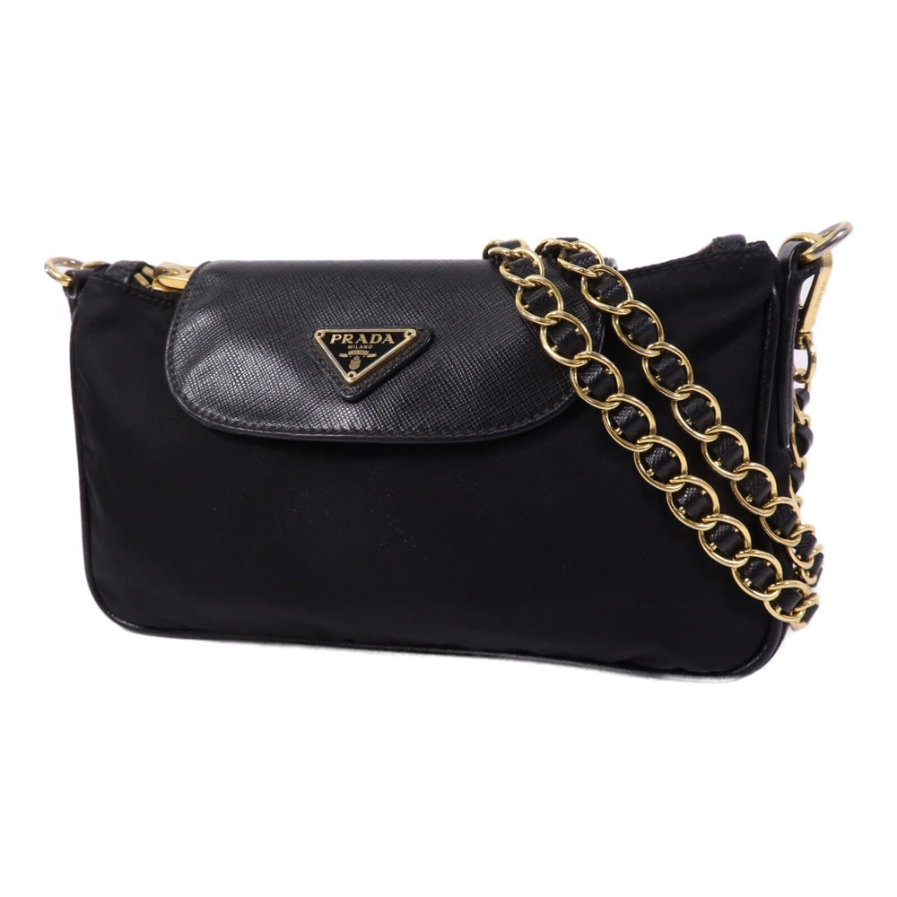 Prada Nylon Shoulder Bag Black - 3