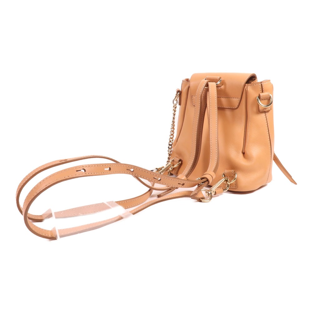Chloe Light Brown Calfskin Backpack - 8