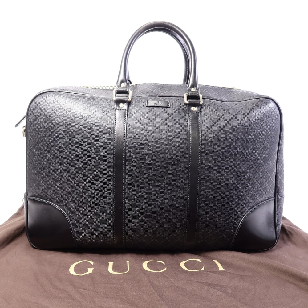 Gucci Duffle Hand Bag Black - 10