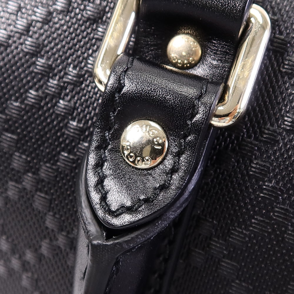 Gucci Duffle Hand Bag Black - 7