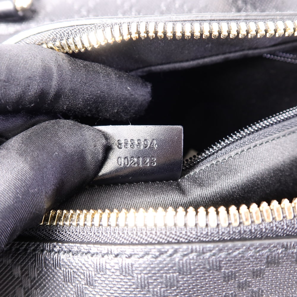 Gucci Duffle Hand Bag Black - 8