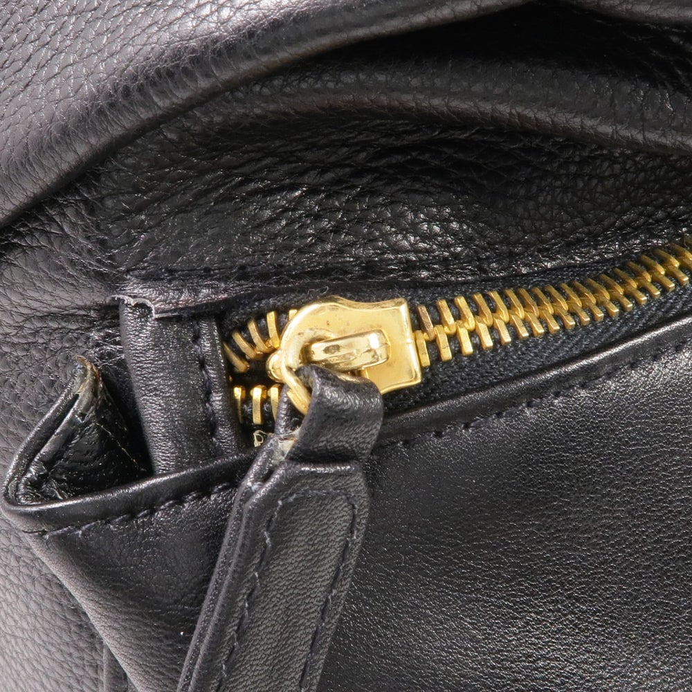 Versace Black Leather Backpack - 11
