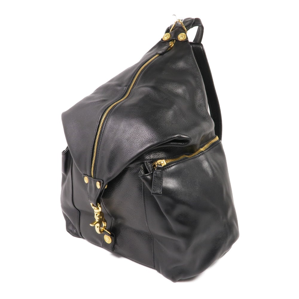 Versace Black Leather Backpack - 3