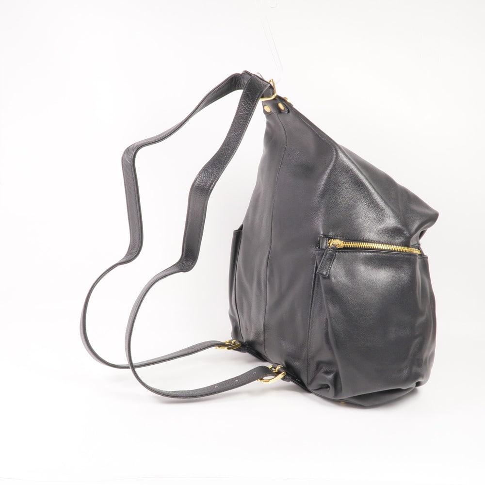 Versace Black Leather Backpack - 5