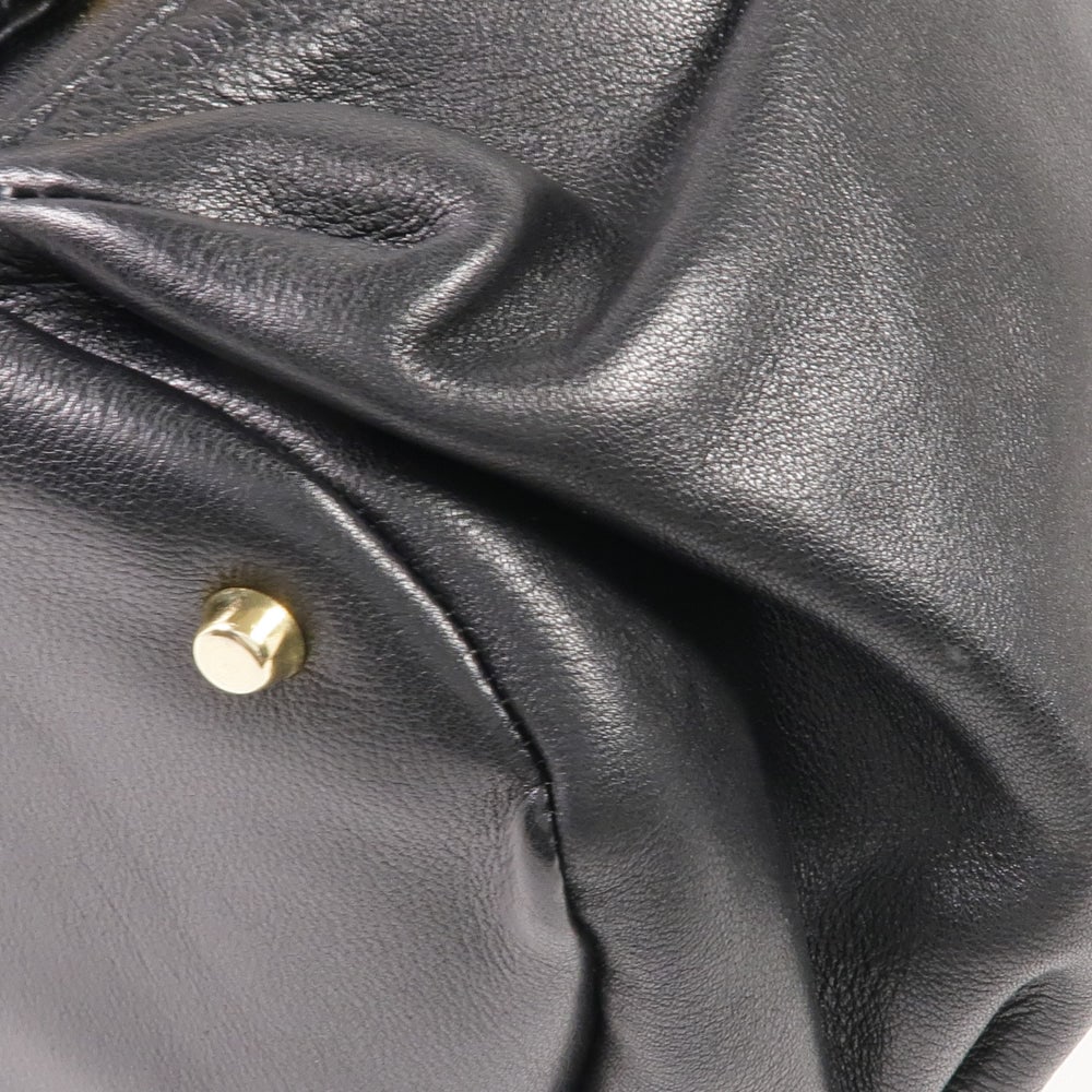 Versace Black Leather Backpack - 8