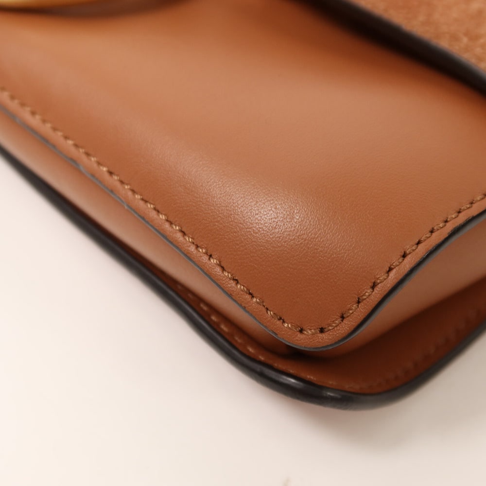 Chloe Suede Shoulder Brown - 11