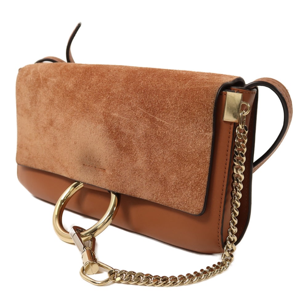 Chloe Suede Shoulder Brown - 3
