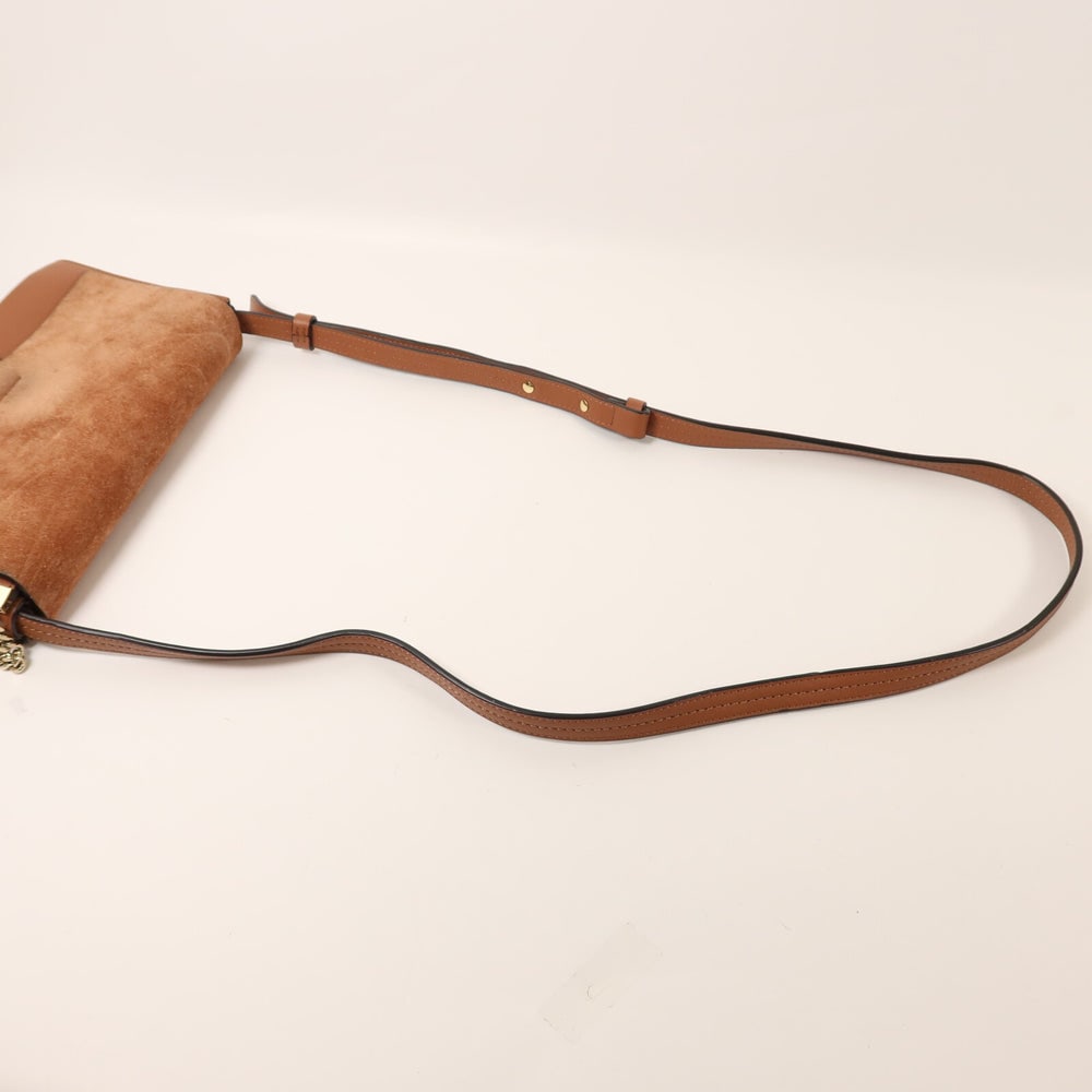 Chloe Suede Shoulder Brown - 6