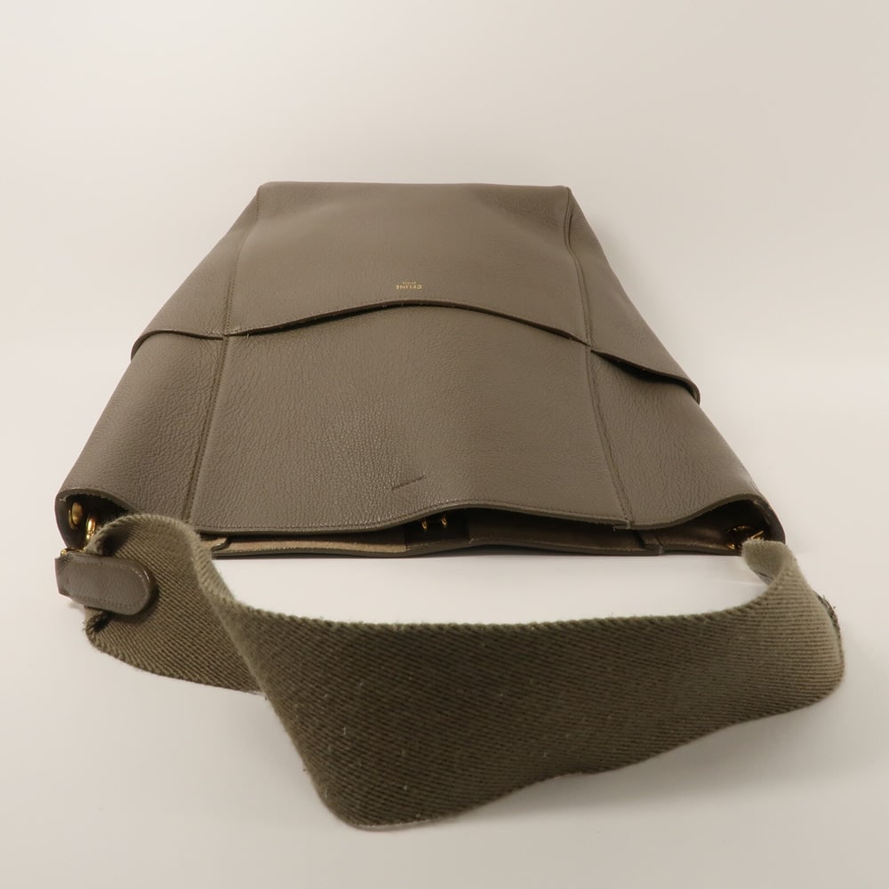 Celine Sangle Bucket Large Gray - 8