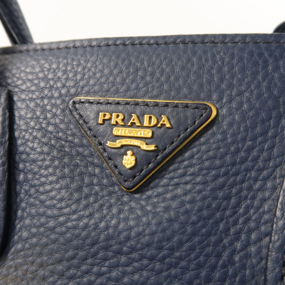 Prada Blue Leather 2Way Bag - 11