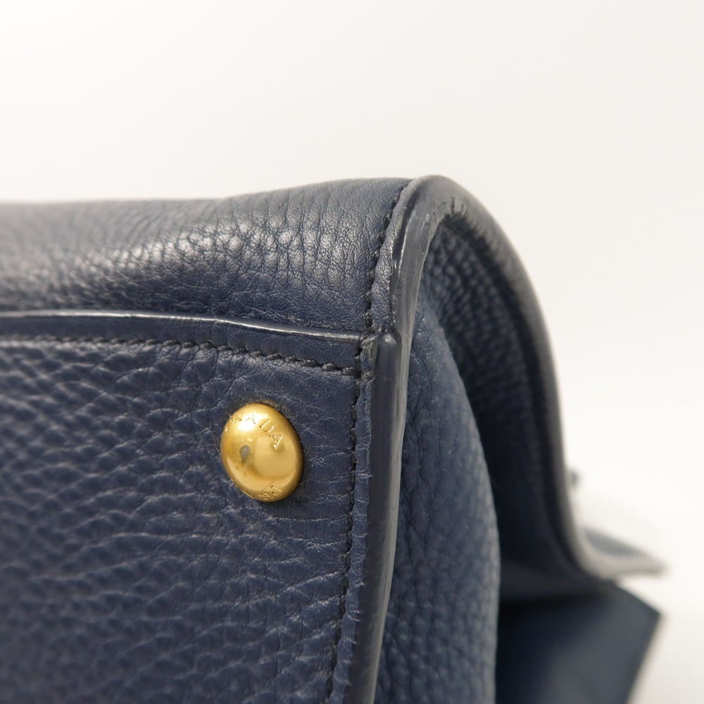 Prada Blue Leather 2Way Bag - 14