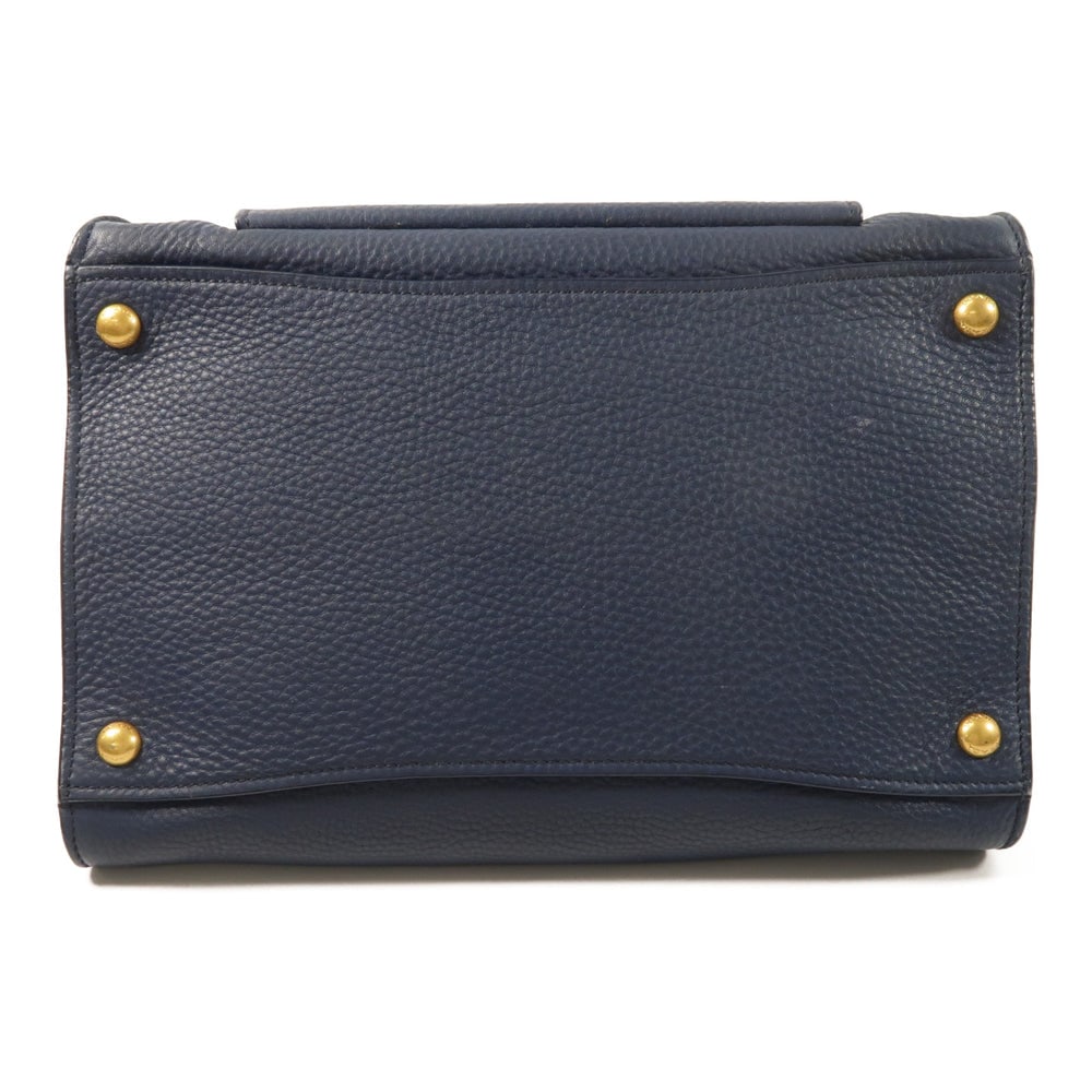 Prada Blue Leather 2Way Bag - 4