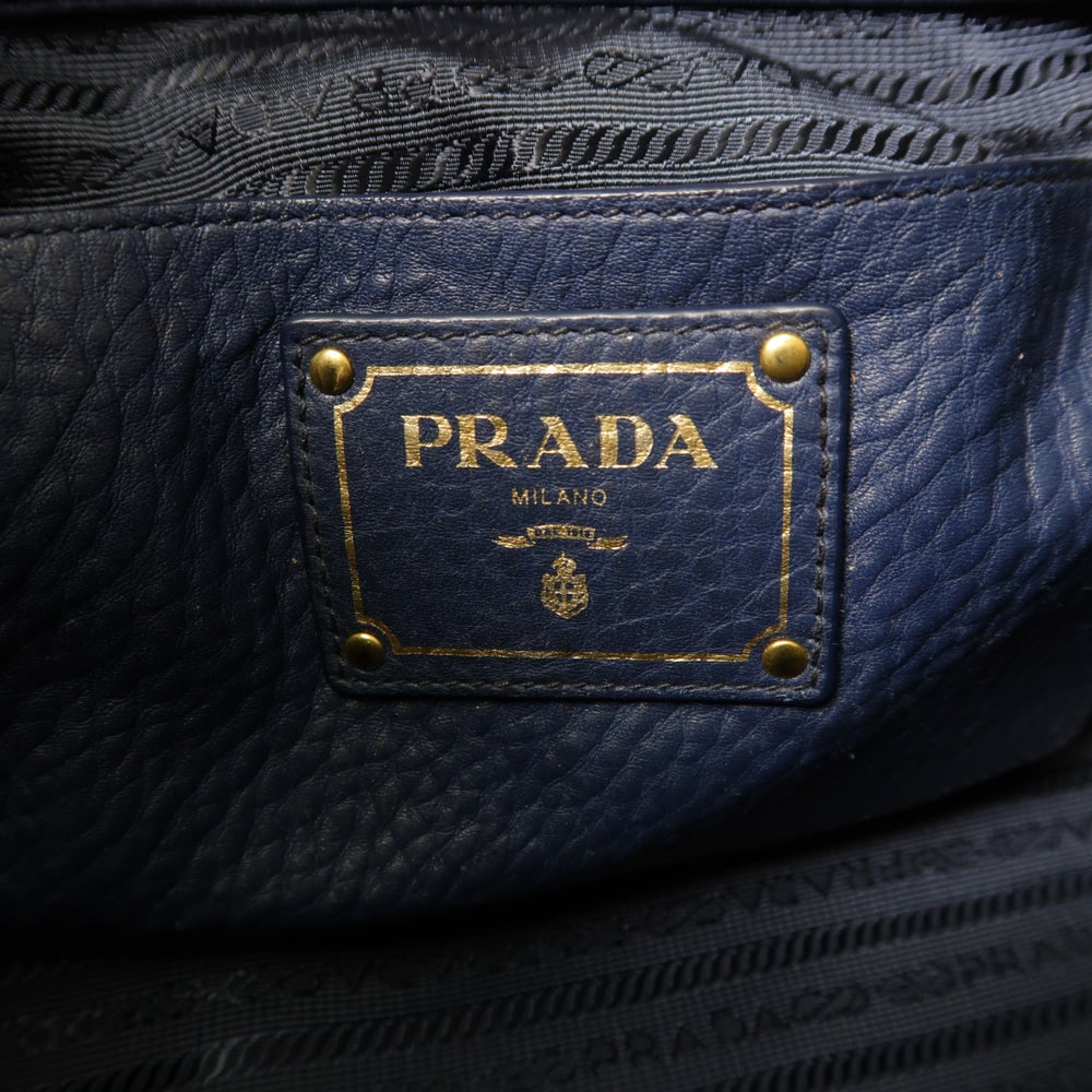 Prada Blue Leather 2Way Bag - 6