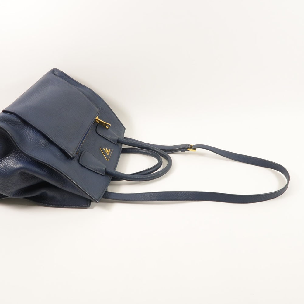 Prada Blue Leather 2Way Bag - 9